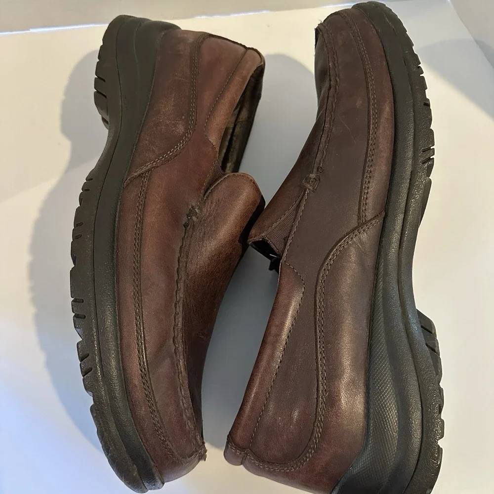 Dansko Wayne Loafers Clogs‎ Shoes Men's Size 48 / 11.5-12 US Brown Leather